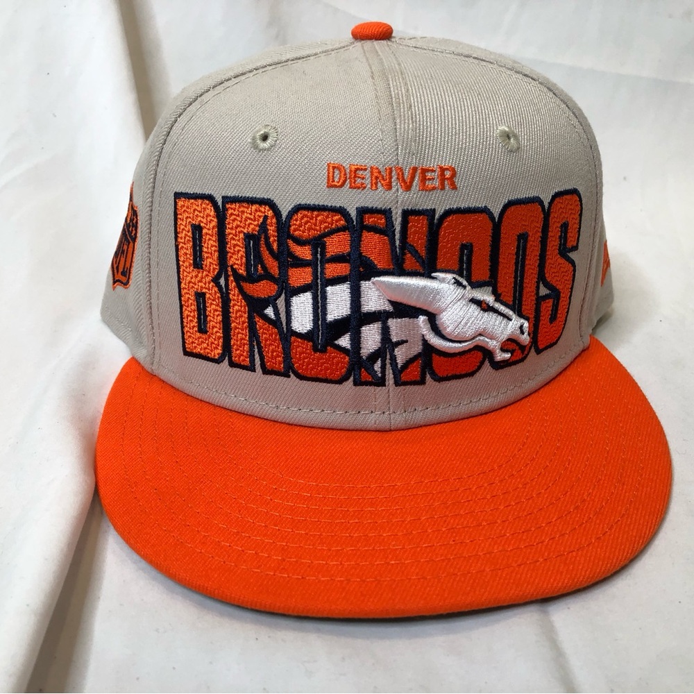 New Era NFL Denver Broncos Logo Fitted Hat - Size 7 3/8